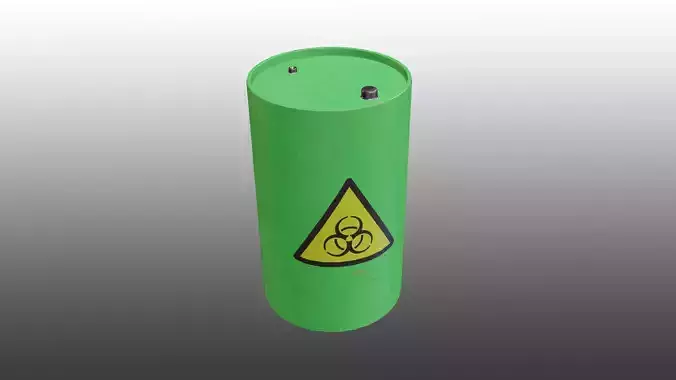 Biohazard Waste Barrel