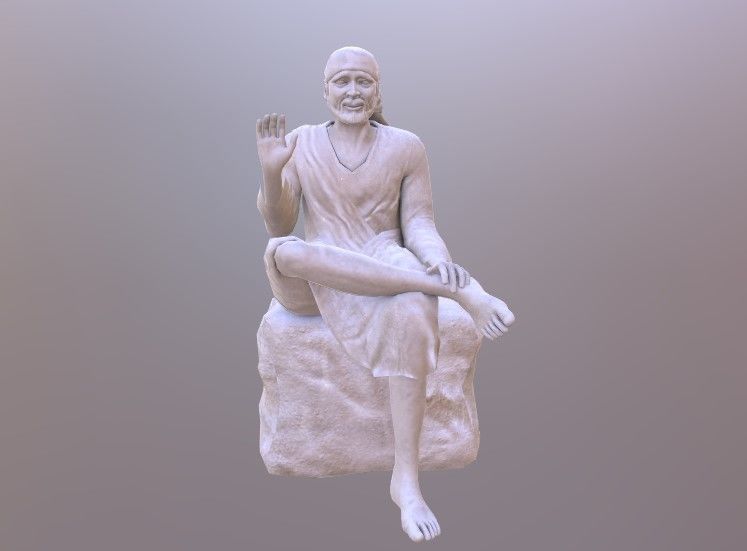 Sai baba 3D Model Low-poly 3D model_11