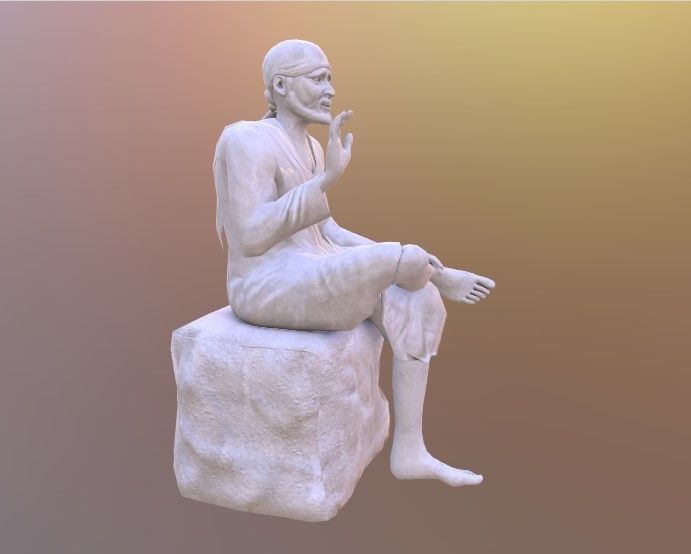 Sai baba 3D Model Low-poly 3D model_12