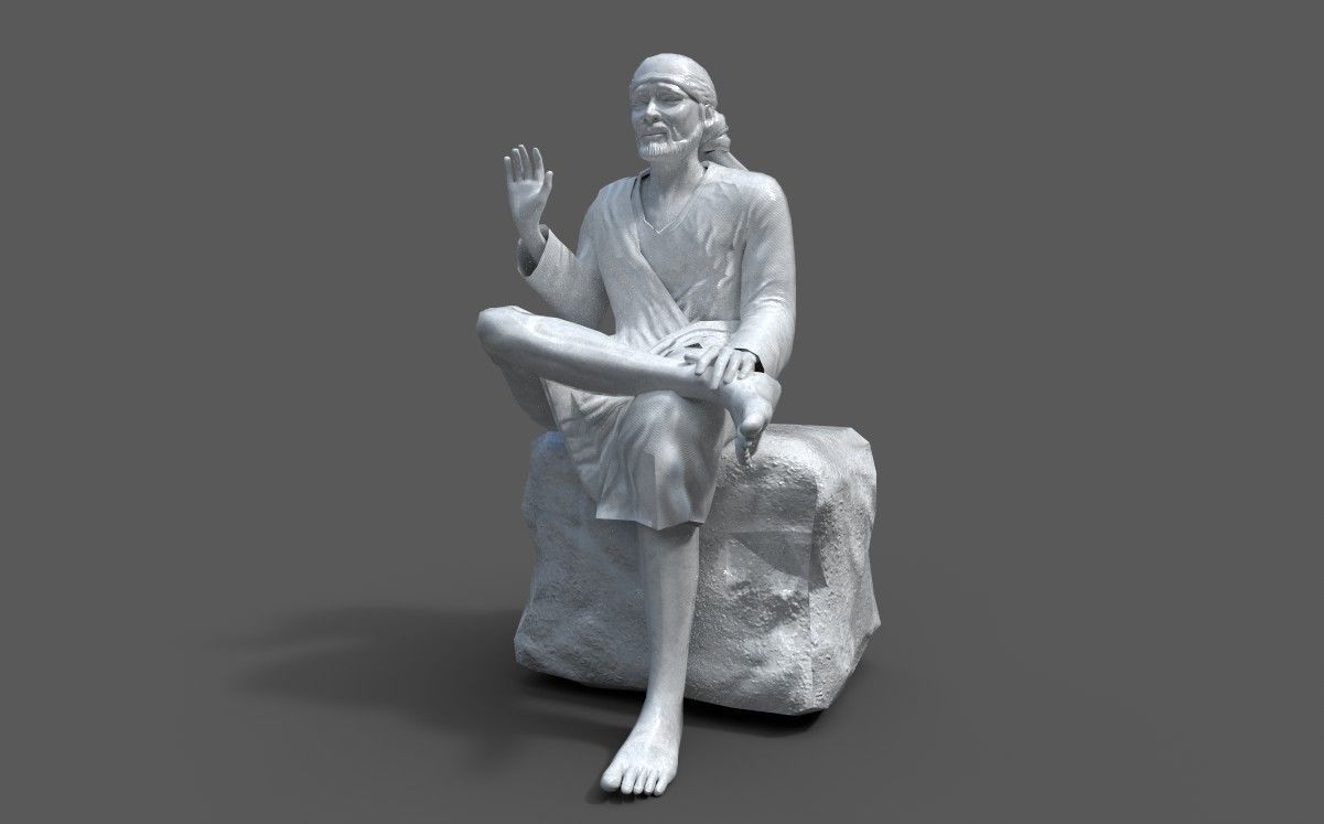 Sai baba 3D Model Low-poly 3D model_14