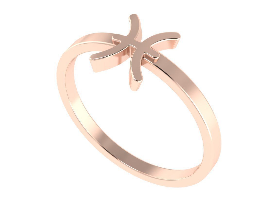 12 rings in the form of zodiac signs 3D print model_14