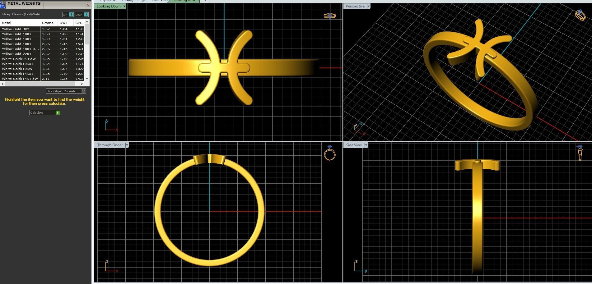 12 rings in the form of zodiac signs 3D print model_54