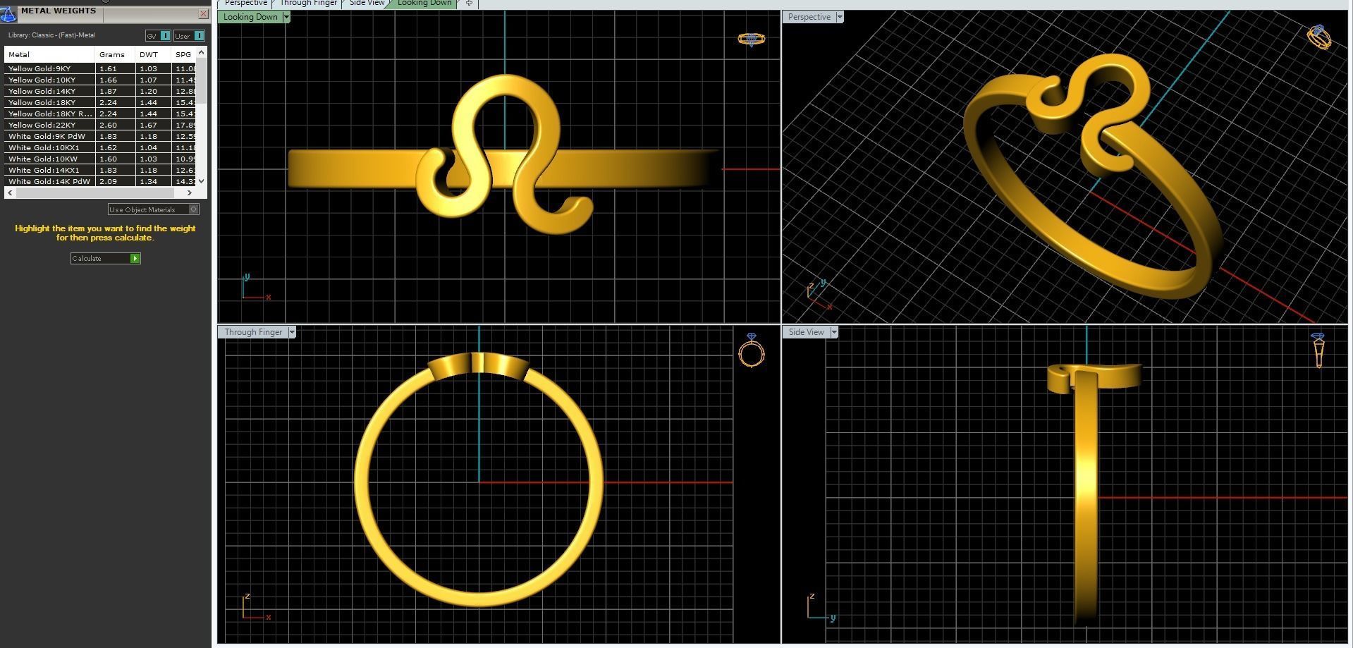 12 rings in the form of zodiac signs 3D print model_56