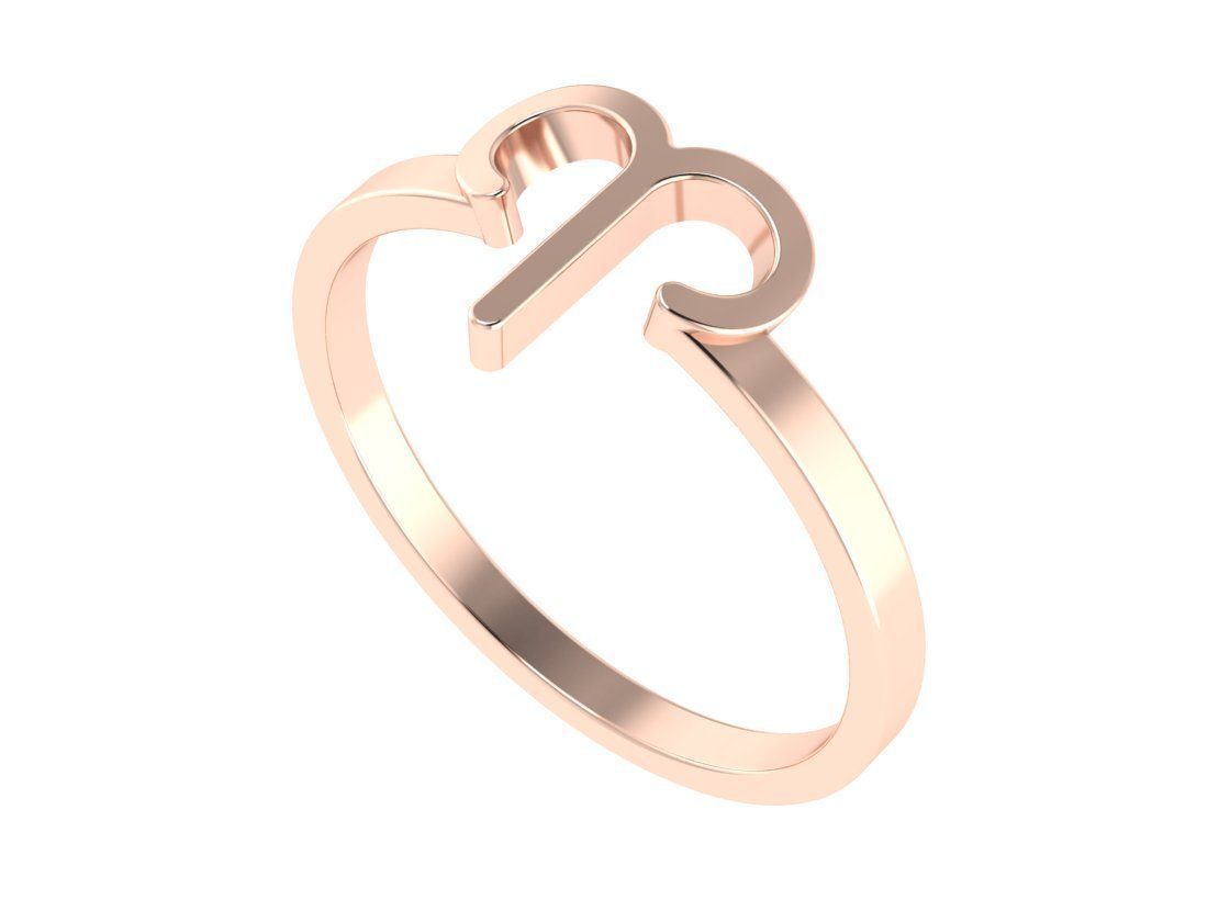 12 rings in the form of zodiac signs 3D print model_11