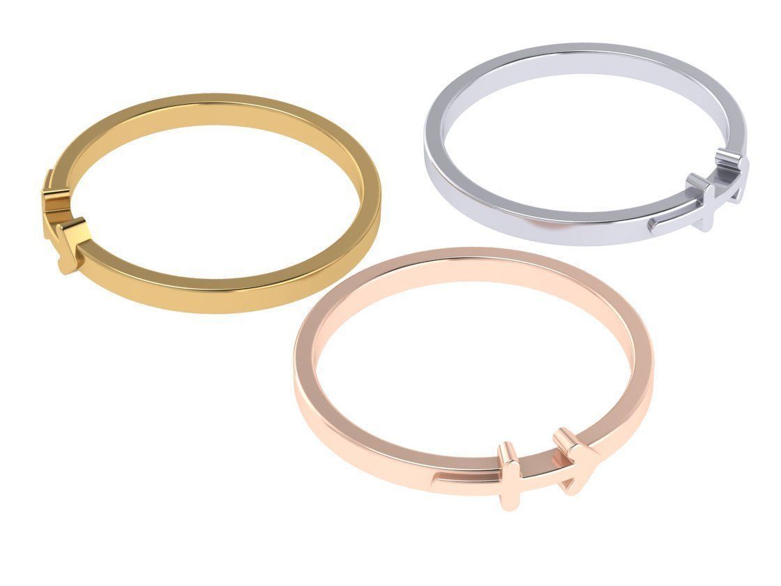 12 rings in the form of zodiac signs 3D print model_49