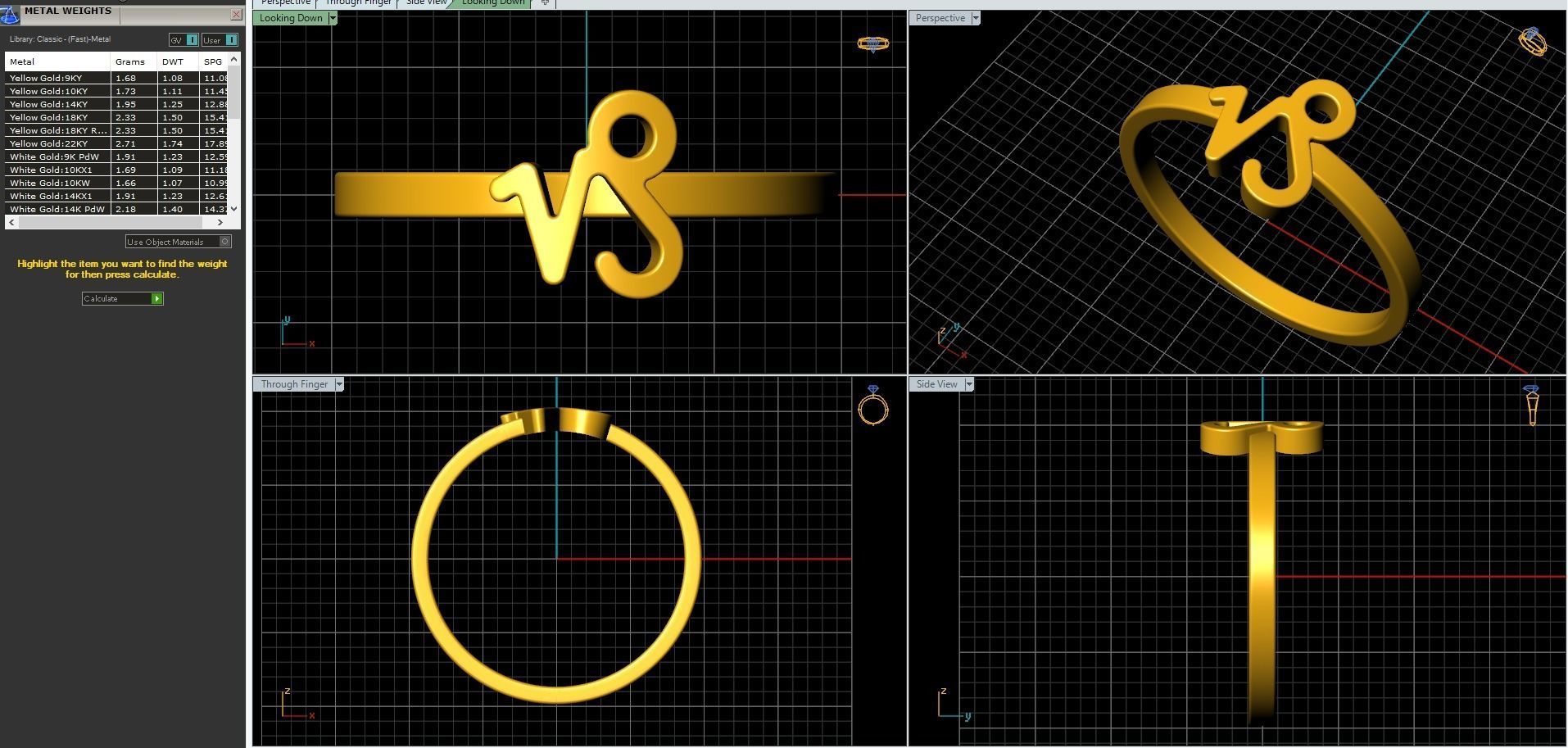 12 rings in the form of zodiac signs 3D print model_52