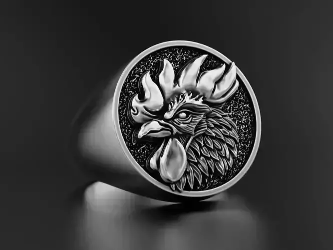 Rooster Ring 3D print model