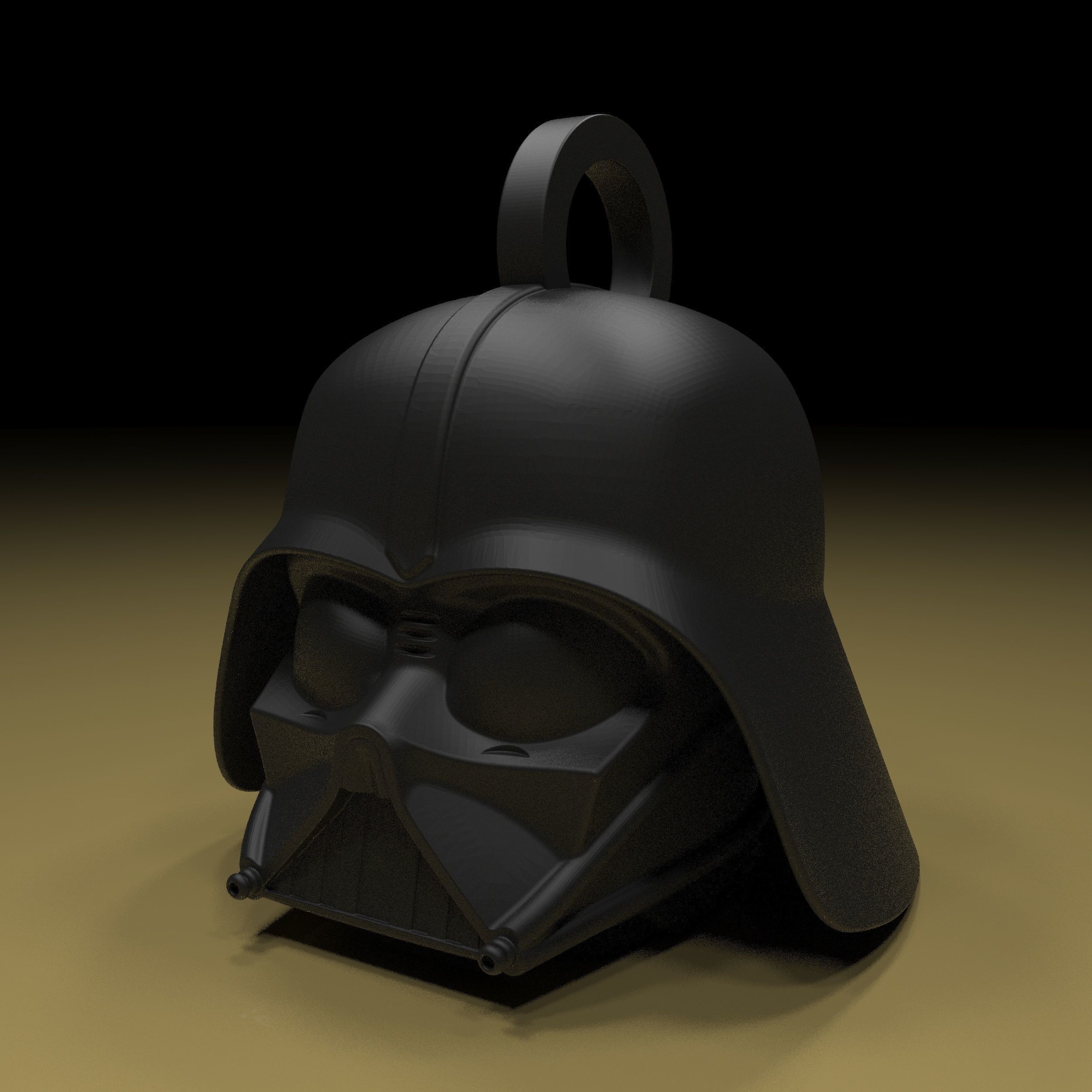 Darth Vader Keychain 3D print model_1