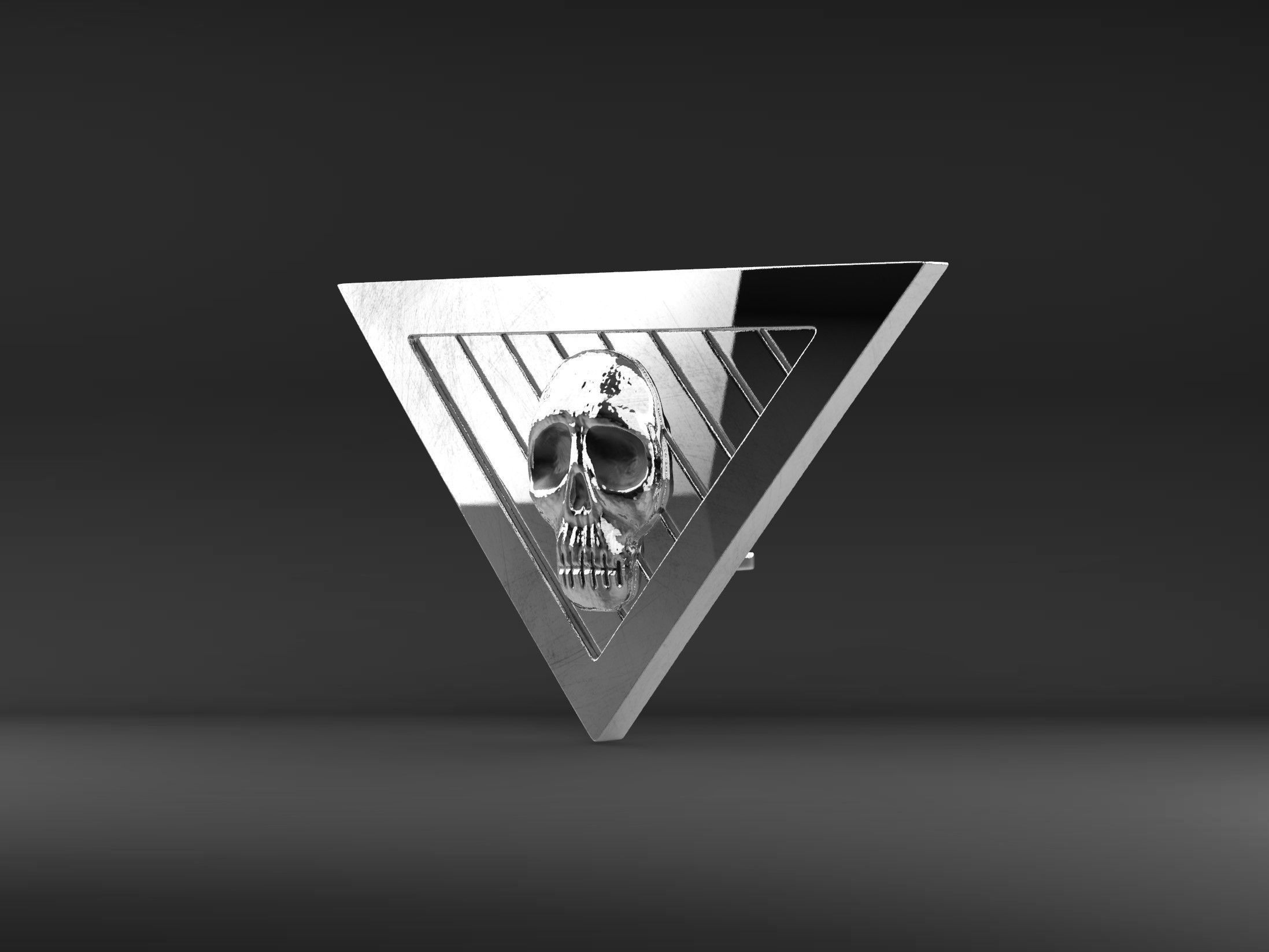 The Phantom Belt Buckle 3D print model_1