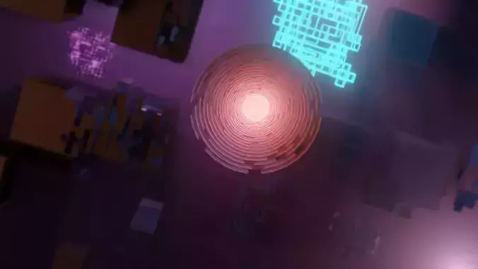 Animated Sci-fi Scene