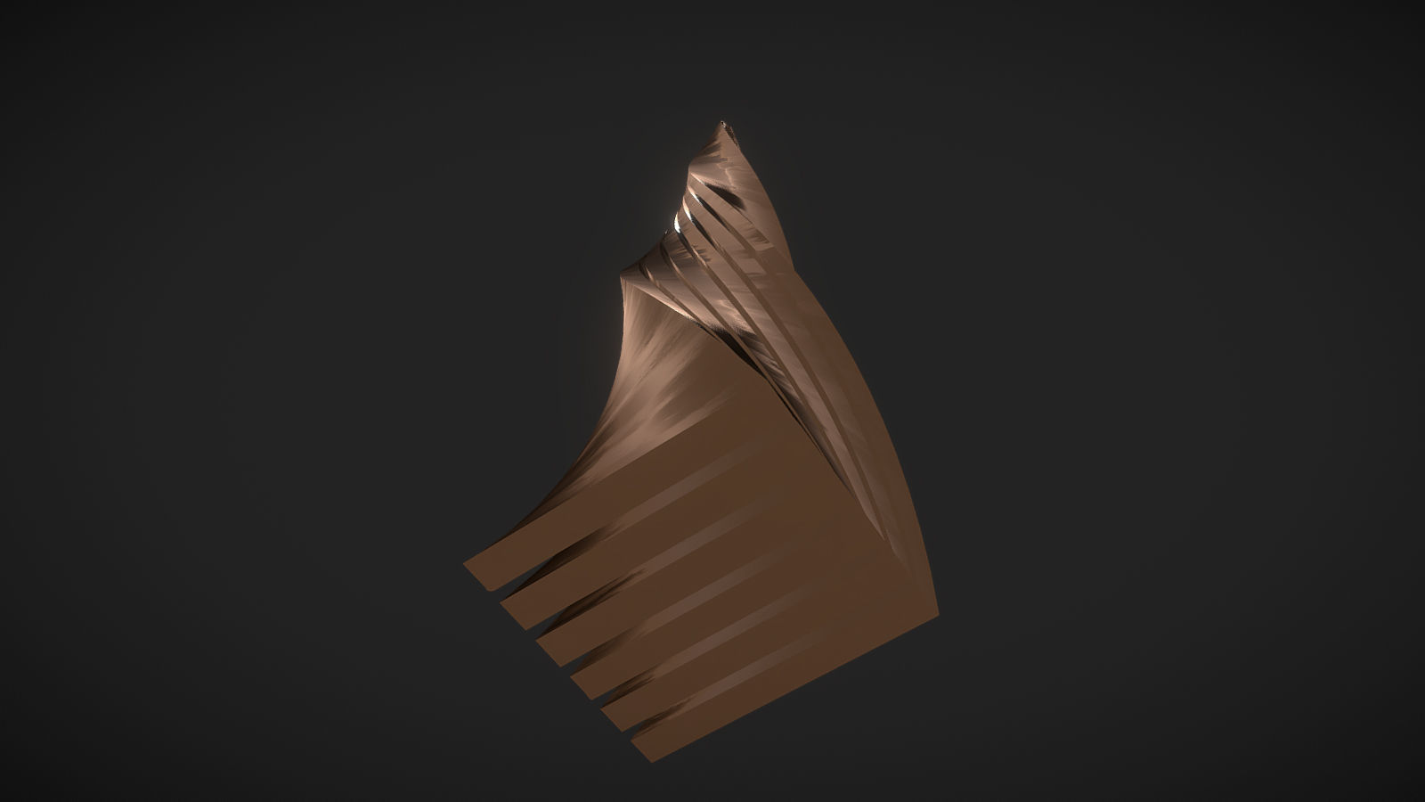 Copper Flakes Tower 3D model_2