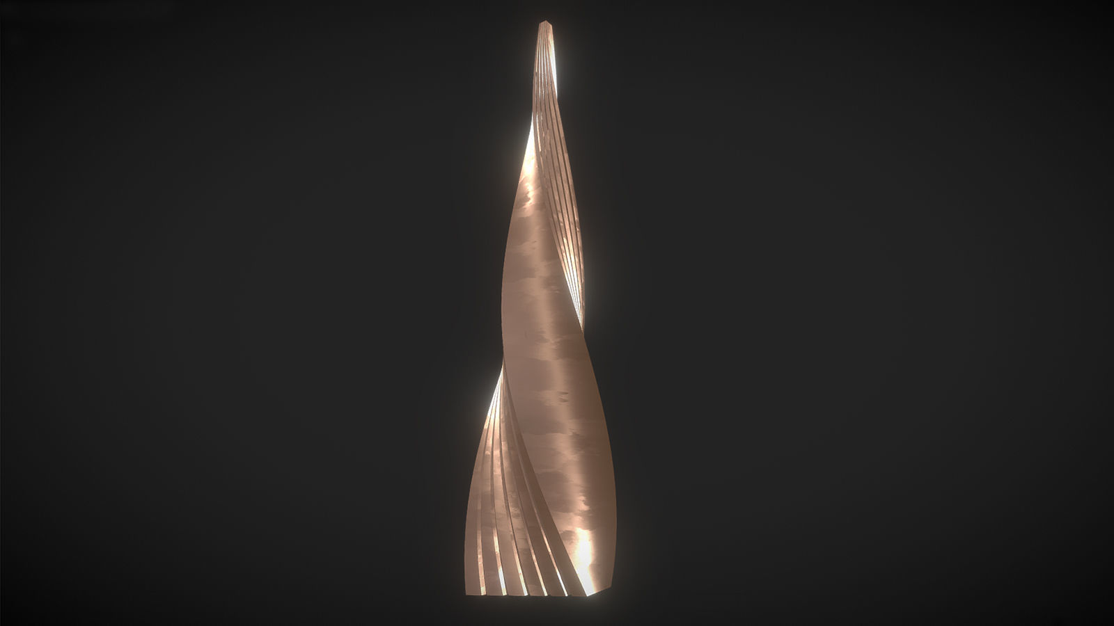 Copper Flakes Tower 3D model_3
