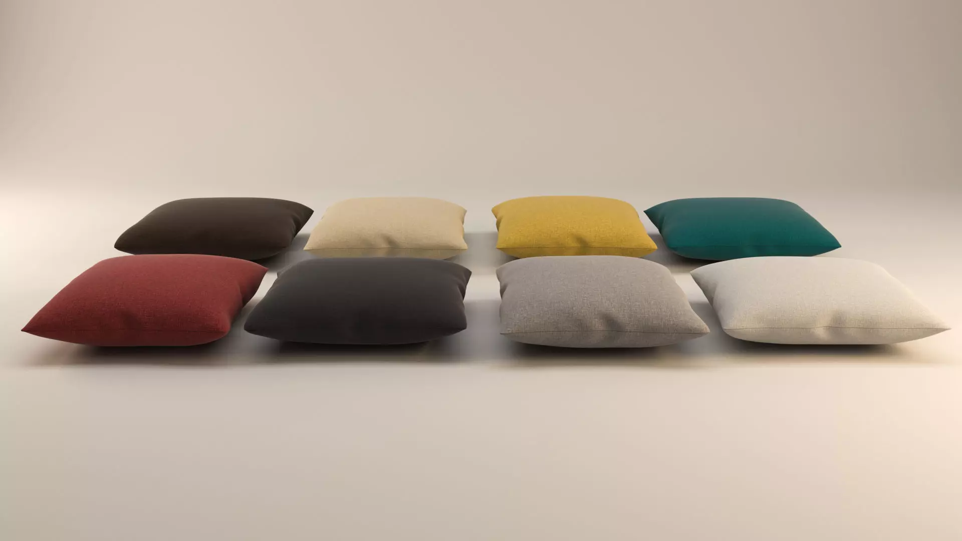 Solid Square Pillow Free 3D model