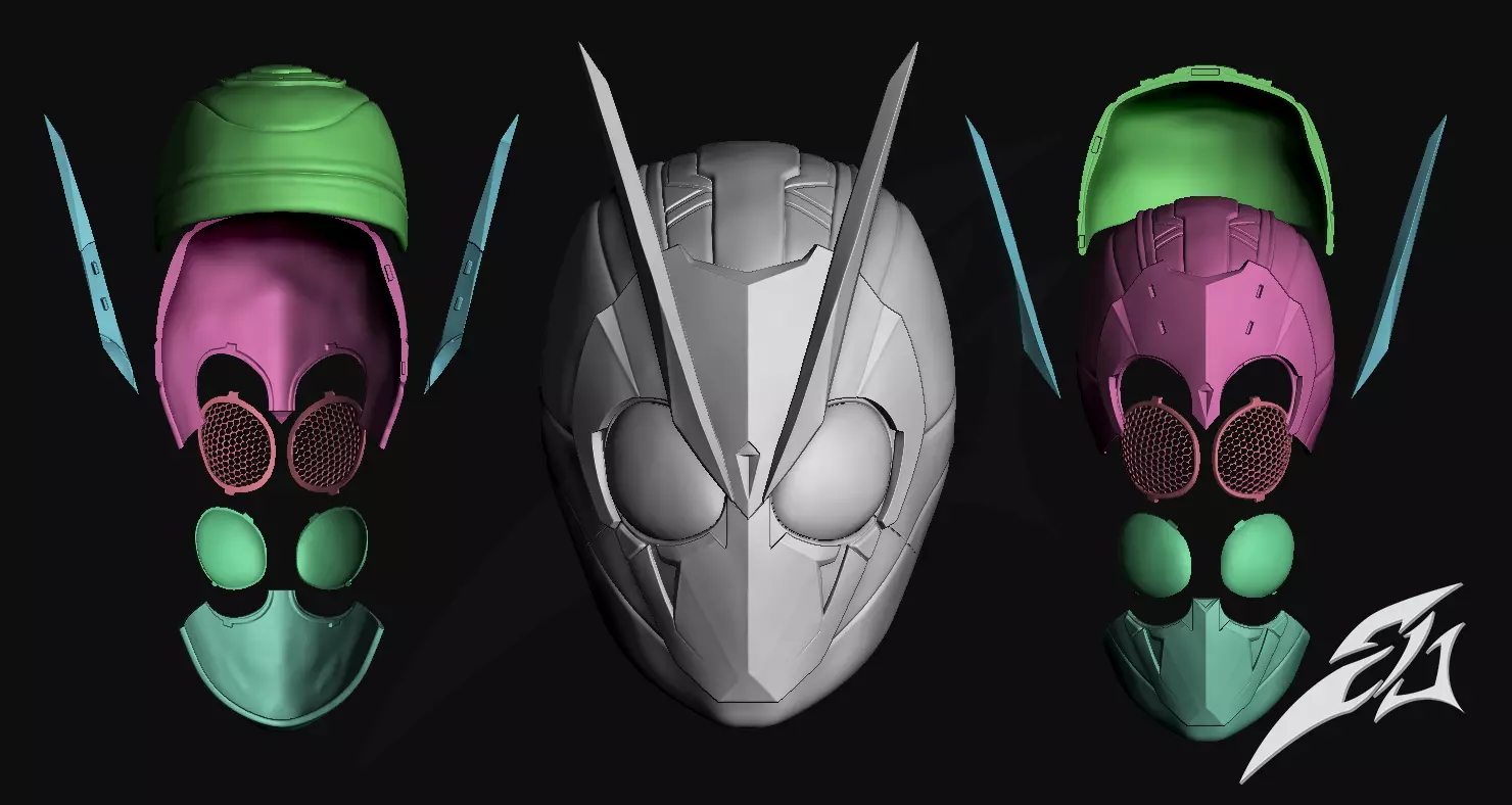 O1 Helmet Fan Art 3D print model_0