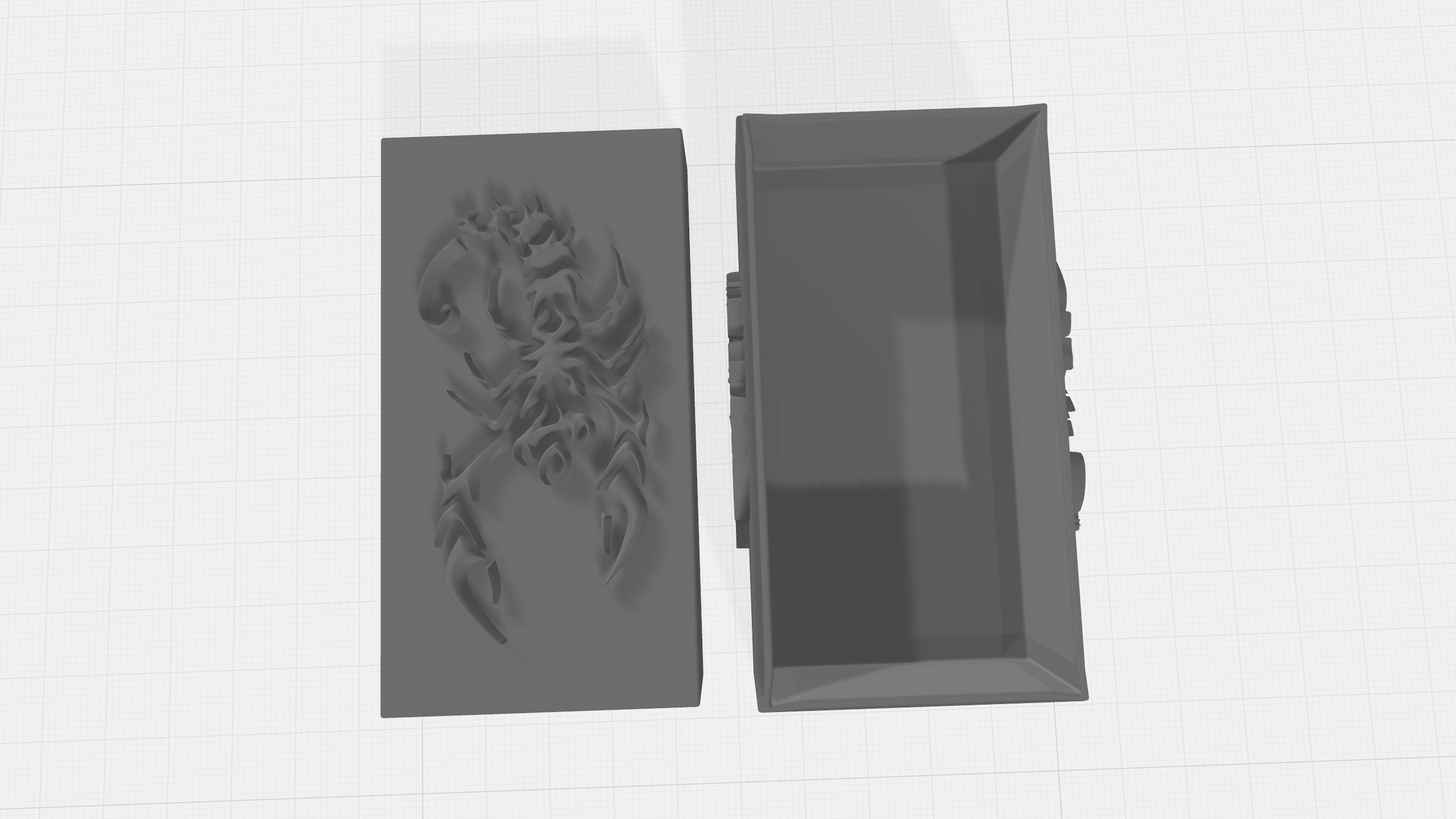 box with horoscope sign scarpion 3D print model_9