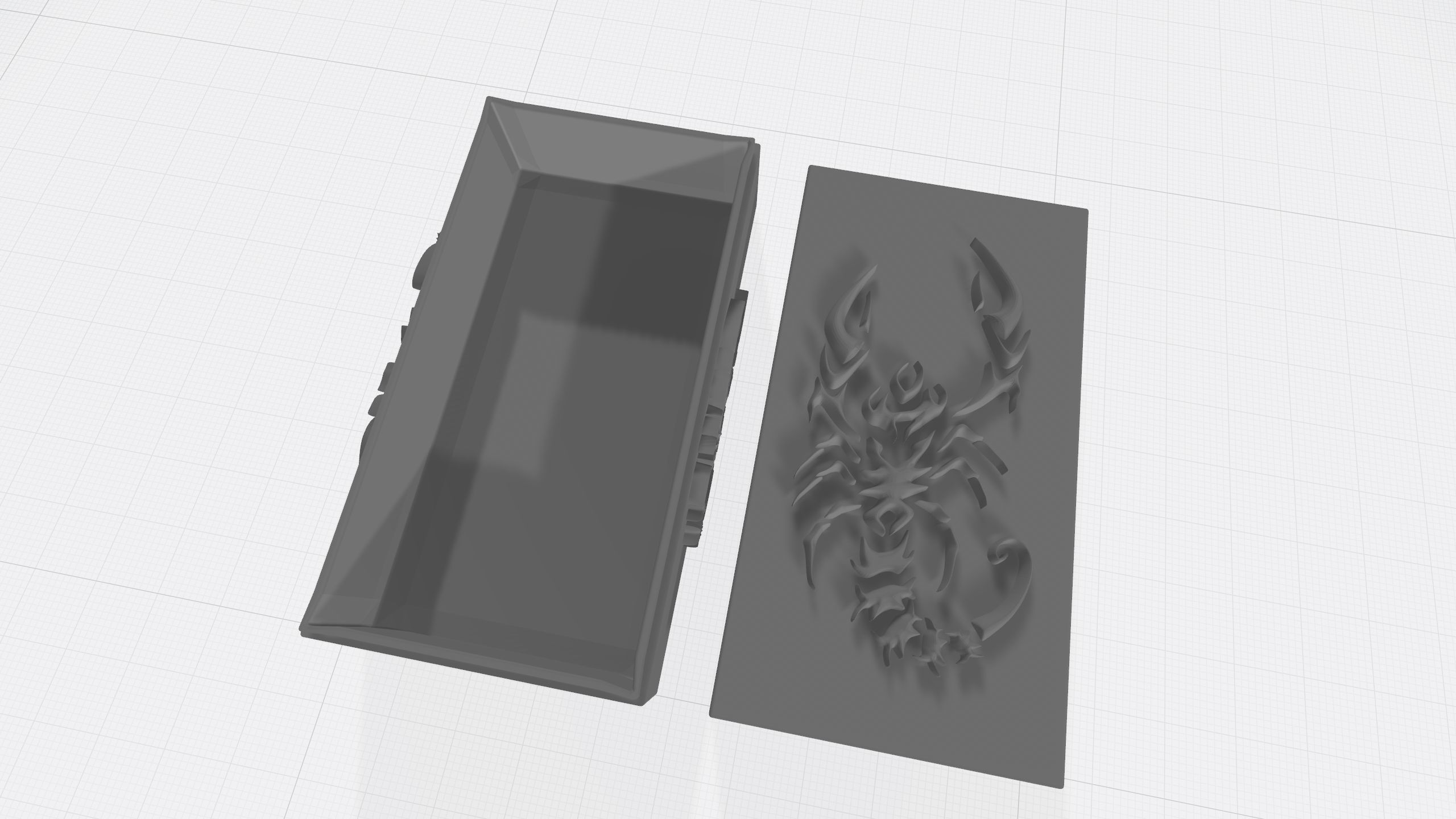 box with horoscope sign scarpion 3D print model_10