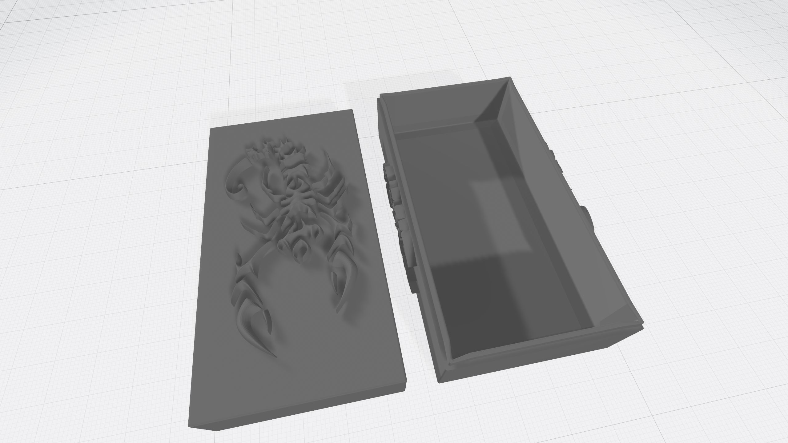 box with horoscope sign scarpion 3D print model_8