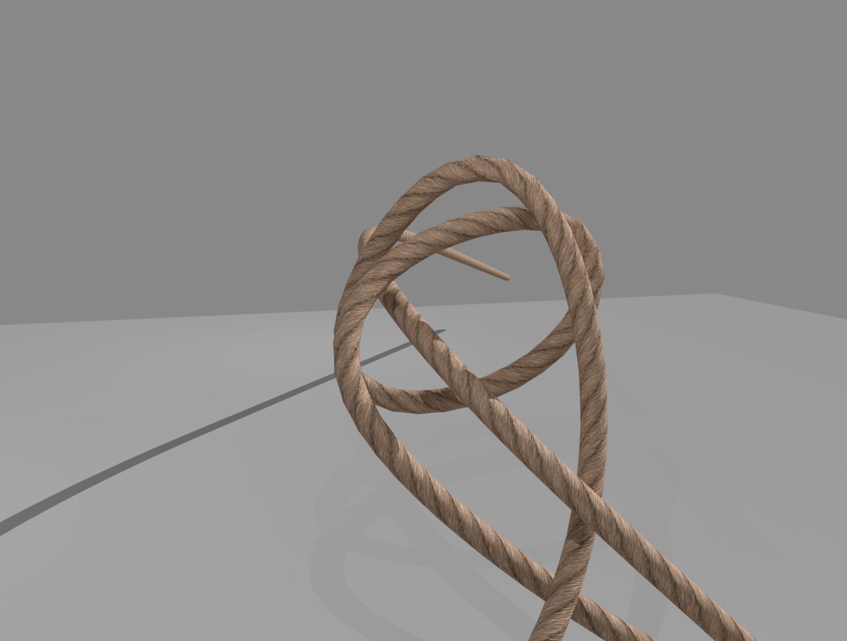 ROPE rigged Low-poly 3D model_3