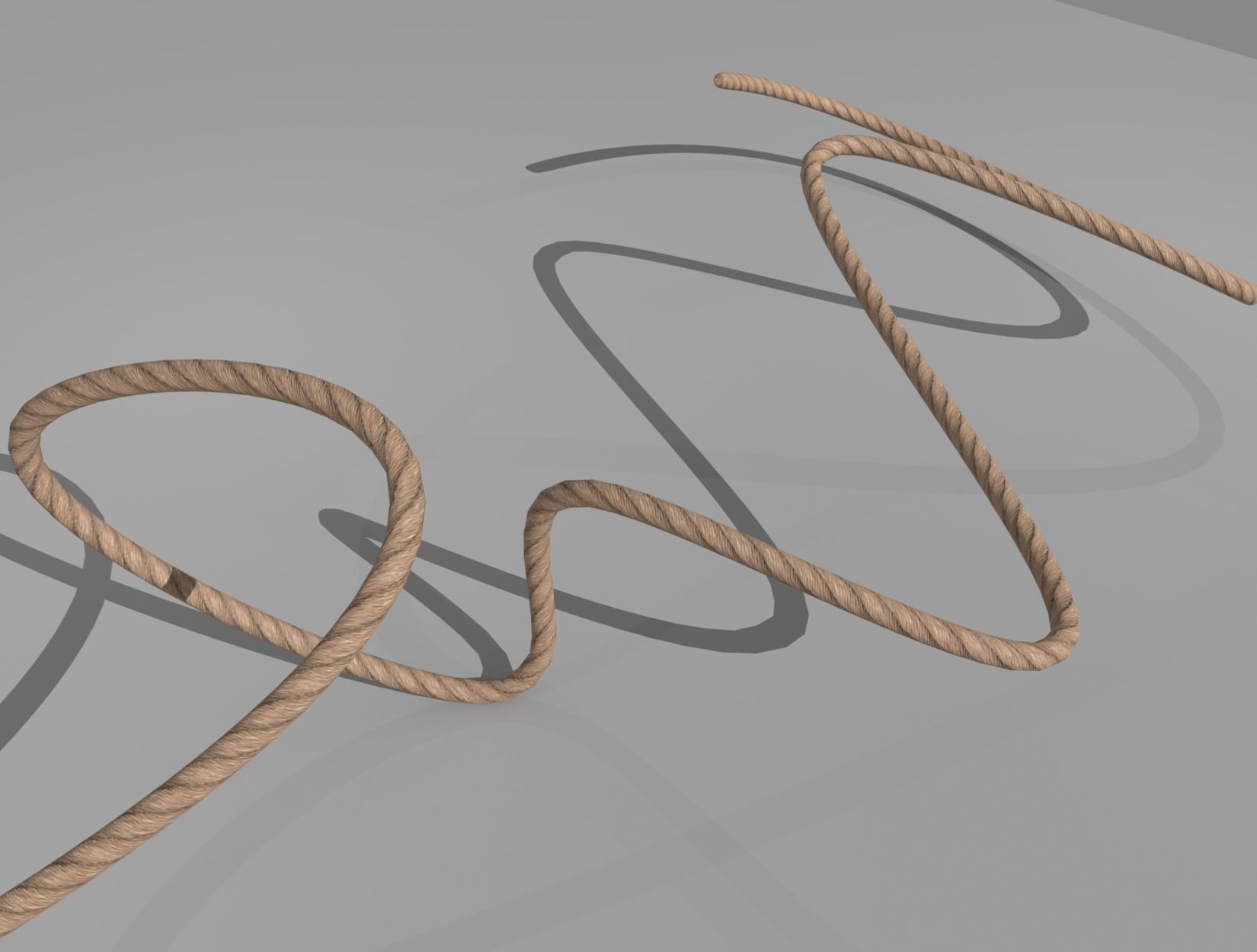 ROPE rigged Low-poly 3D model_7