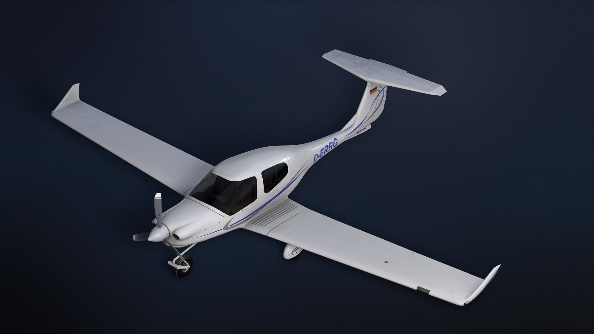 Diamond DA40 3D model_2