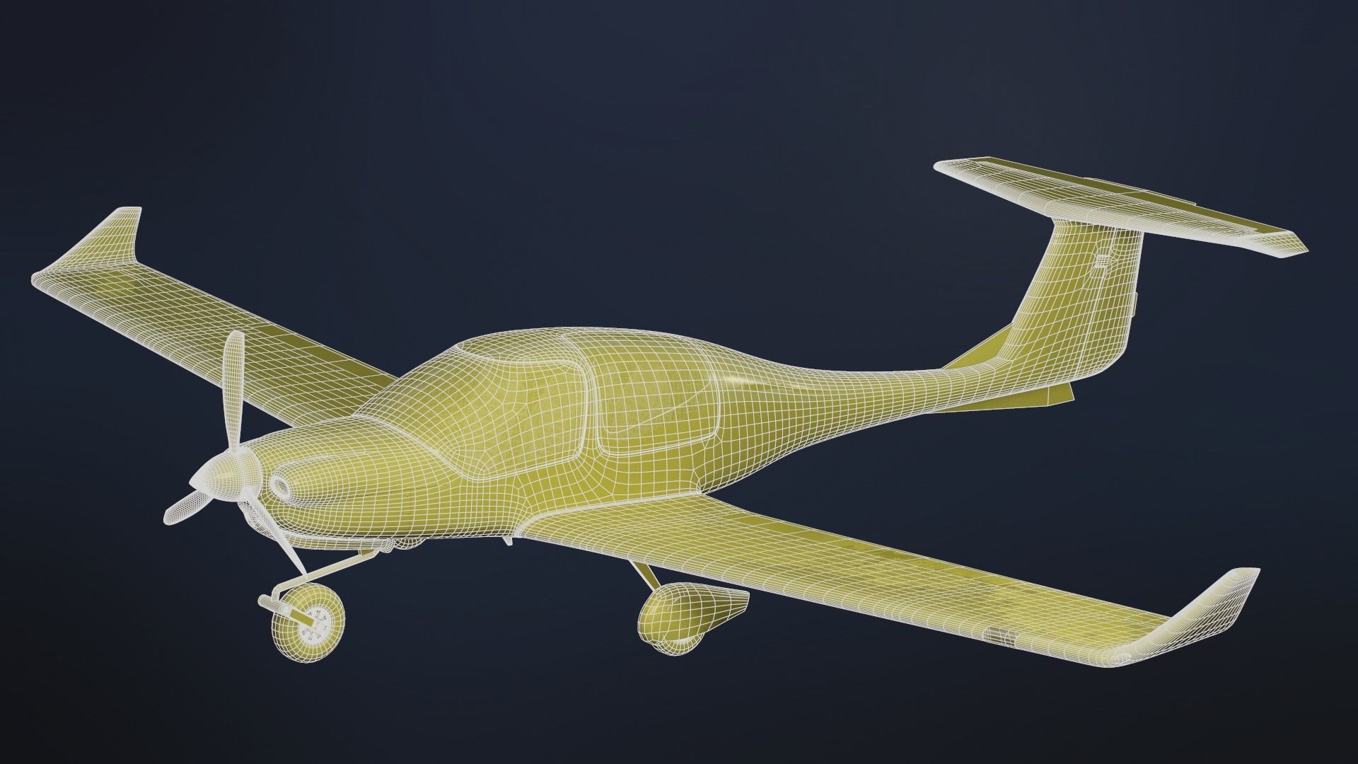 Diamond DA40 3D model_10