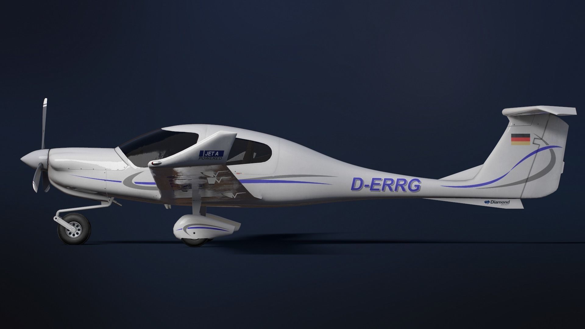 Diamond DA40 3D model_7