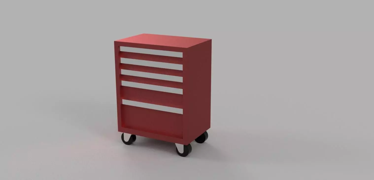 Tool Cabinet - Car Garage scale 1-43 - Diorama Garage - 3d print 3D print model