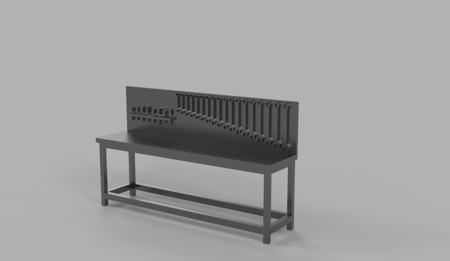 Workstation - Car Garage scale 1-43 - Diorama Garage - 3d print 3D print model_1