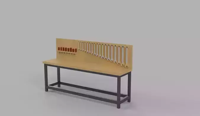 Workstation  - Car Garage scale 1-43 - Diorama Garage - 3d print