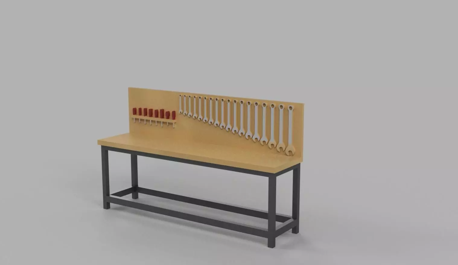 Workstation - Car Garage scale 1-43 - Diorama Garage - 3d print 3D print model_0