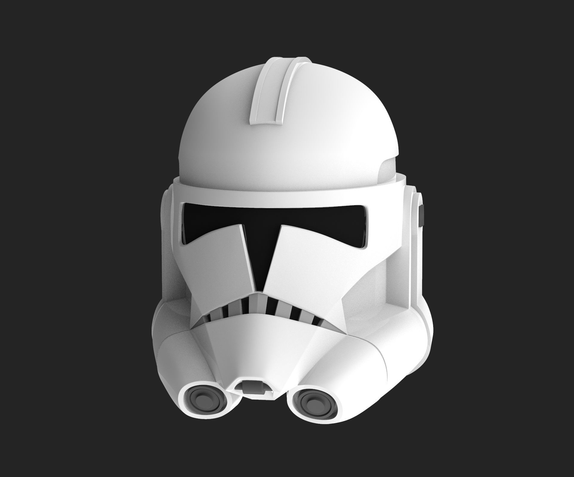 Clone Trooper Helmet TCW Phase 2  3D print model_1