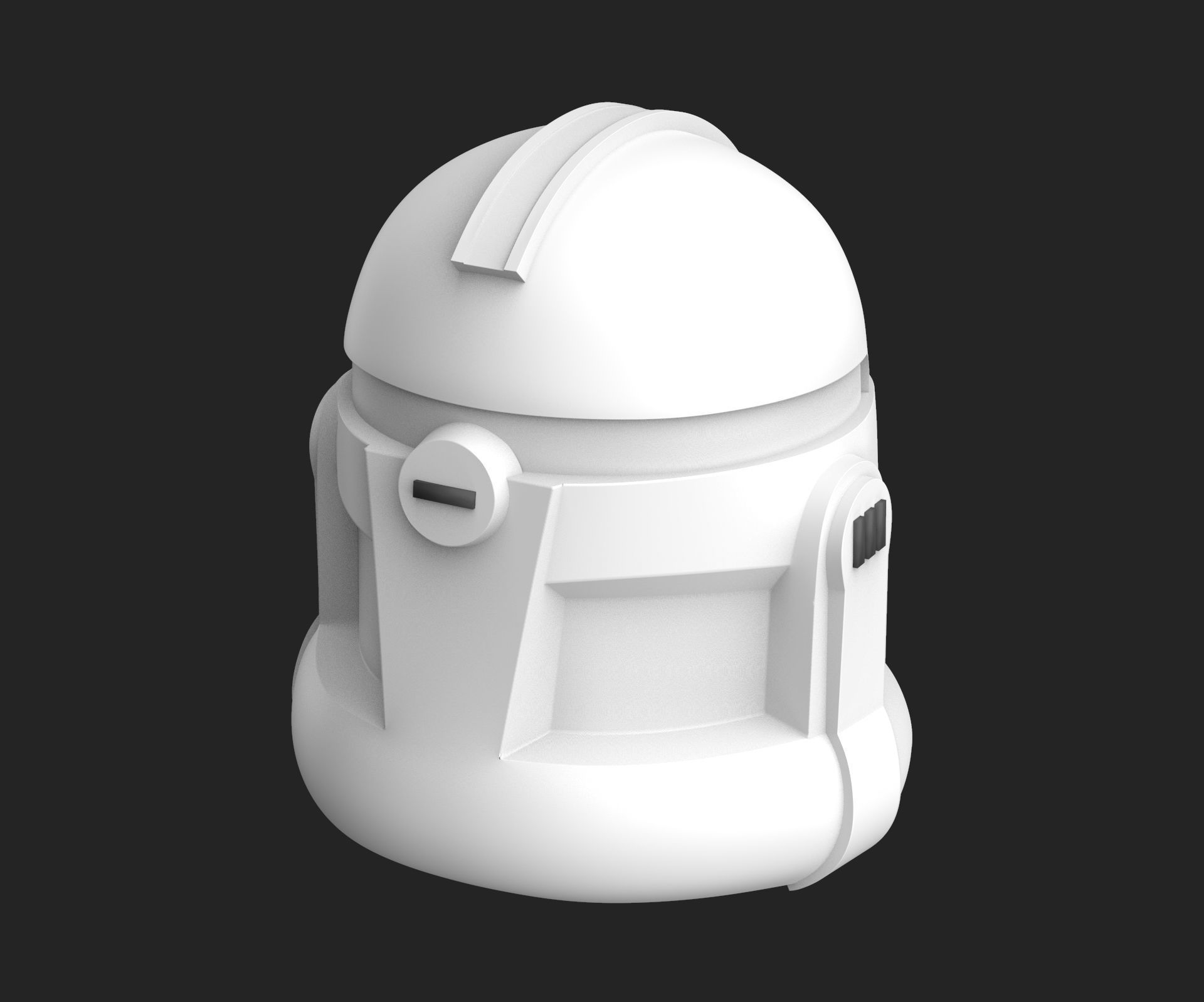 Clone Trooper Helmet TCW Phase 2  3D print model_4