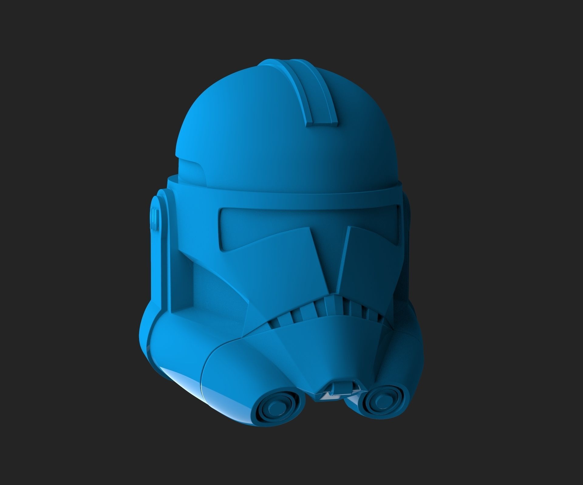 Clone Trooper Helmet TCW Phase 2  3D print model_6