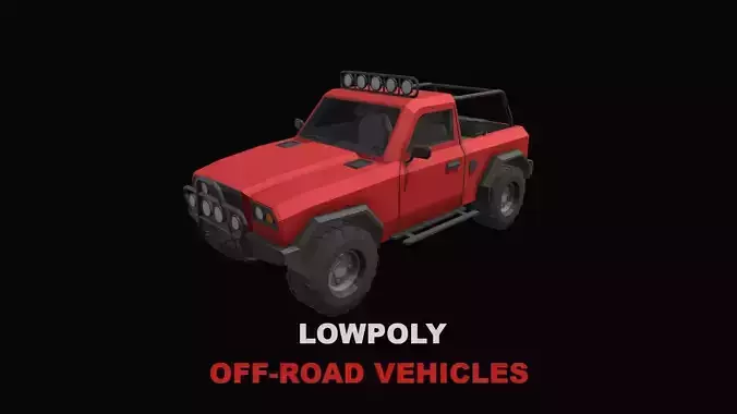 Low Poly Off Road Vehicles Free low-poly 3D model