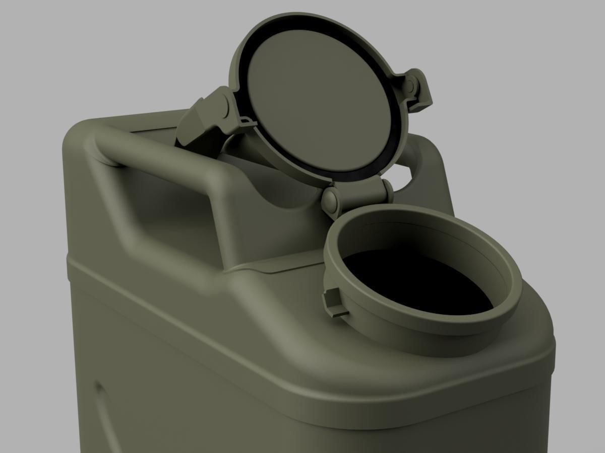 US Army WW2 Jerry Can Detailed 1 in 1 scale 3D model_2