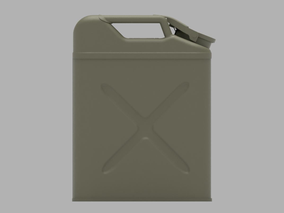 US Army WW2 Jerry Can Detailed 1 in 1 scale 3D model_3
