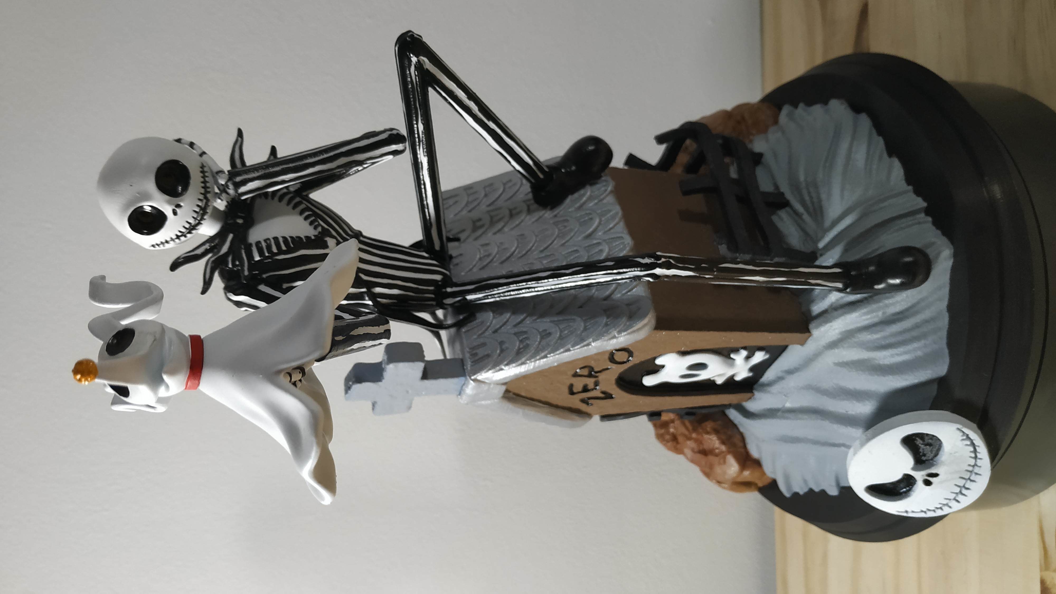 Jack Skellington And Zero - The Nightmare Before Christmas 3D print model_10