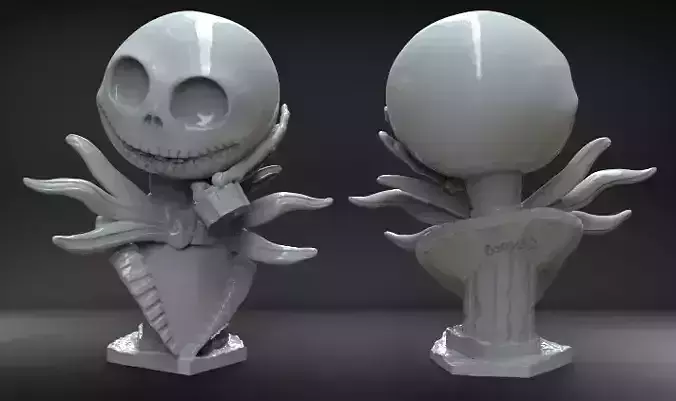 Jack Skellington Bust 3D print model
