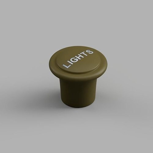 Jeep light knob 3D print model