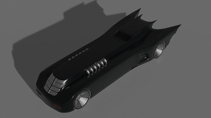 Animated Batmobile 3D print model