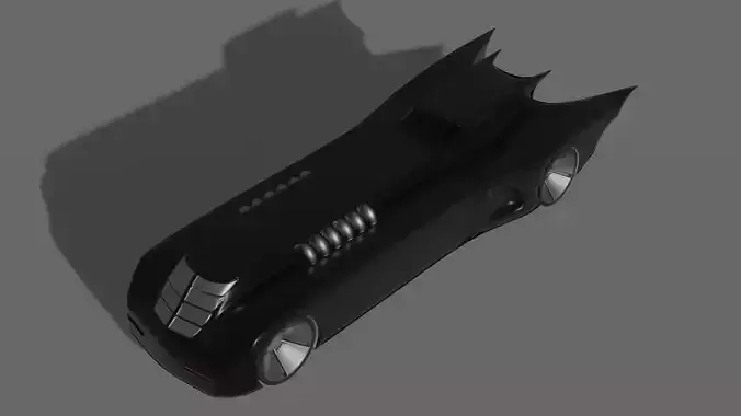 Animated Batmobile 3D print model