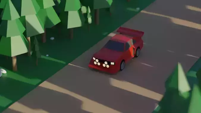 Low Poly Audi Quattro