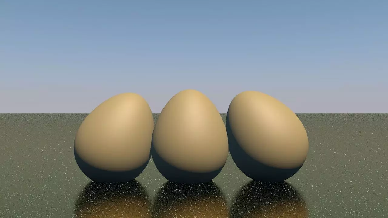 Simple Eggs For Breakfast 3D model_0