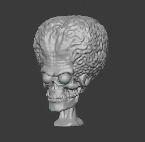 Martian Head 3D print model