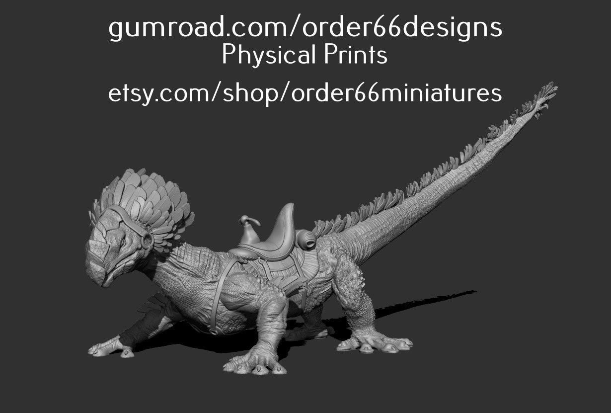 Galactic Raptor With Rider 3D print model_2
