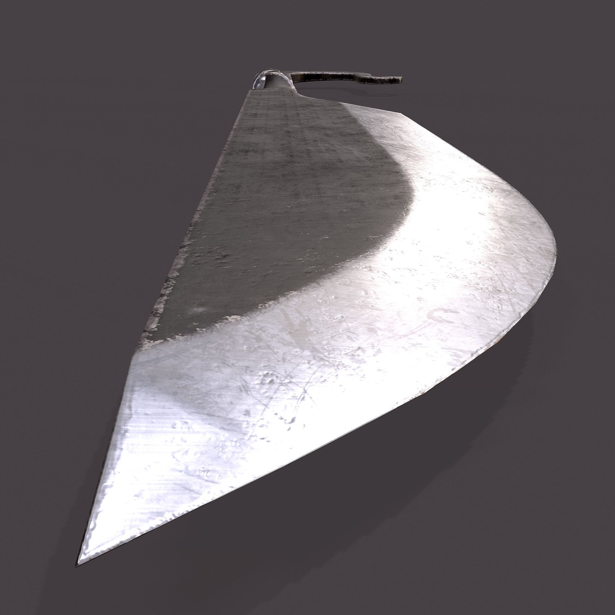 Medieval Filleting Knife  Low-poly 3D model_14