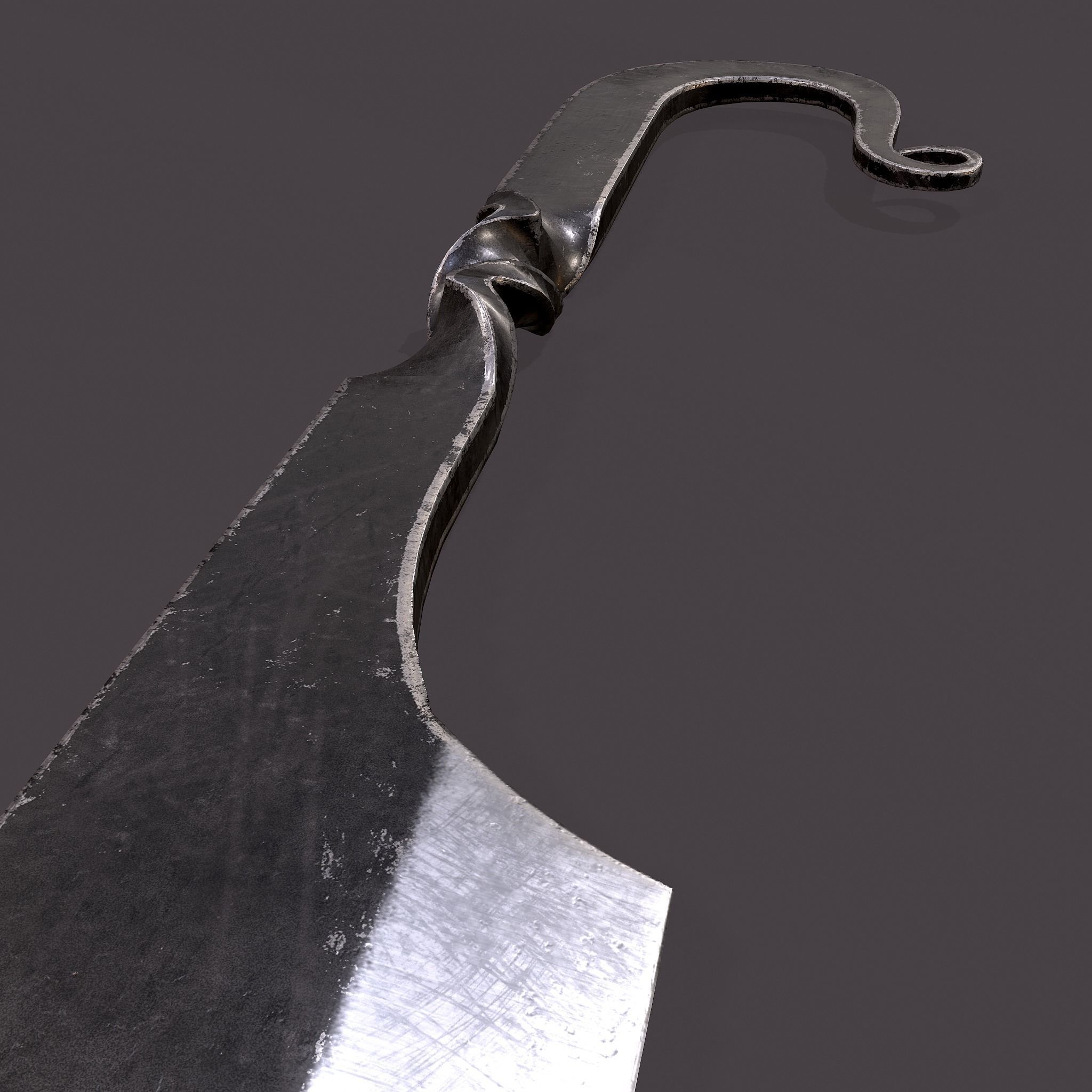 Medieval Filleting Knife  Low-poly 3D model_20