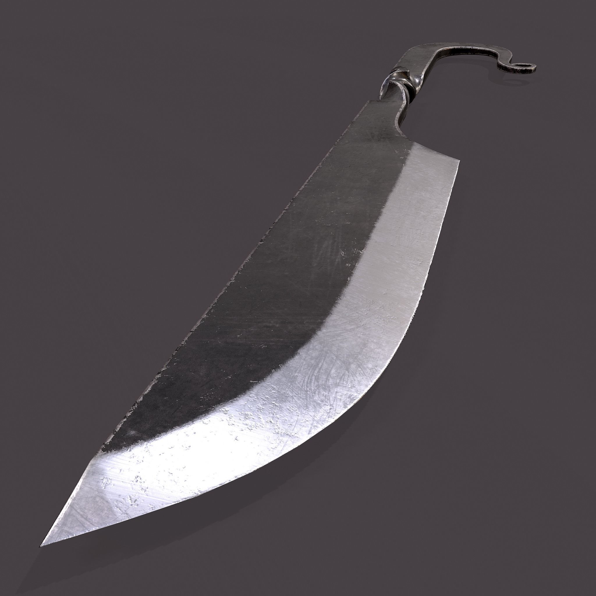 Medieval Filleting Knife  Low-poly 3D model_18