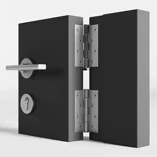 Door Hardware Set 3D model