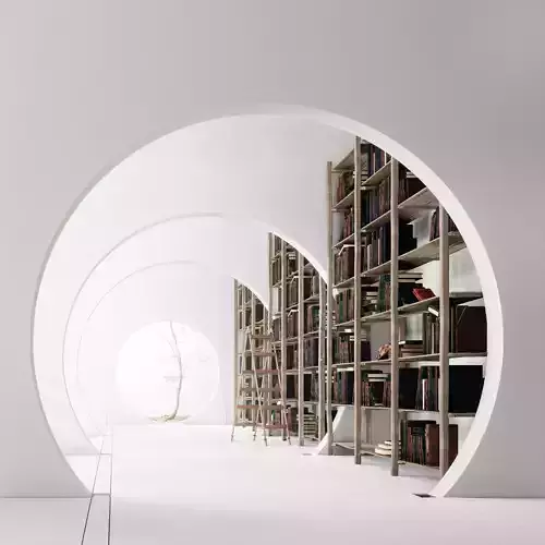 Library 3d scene Free 3D model